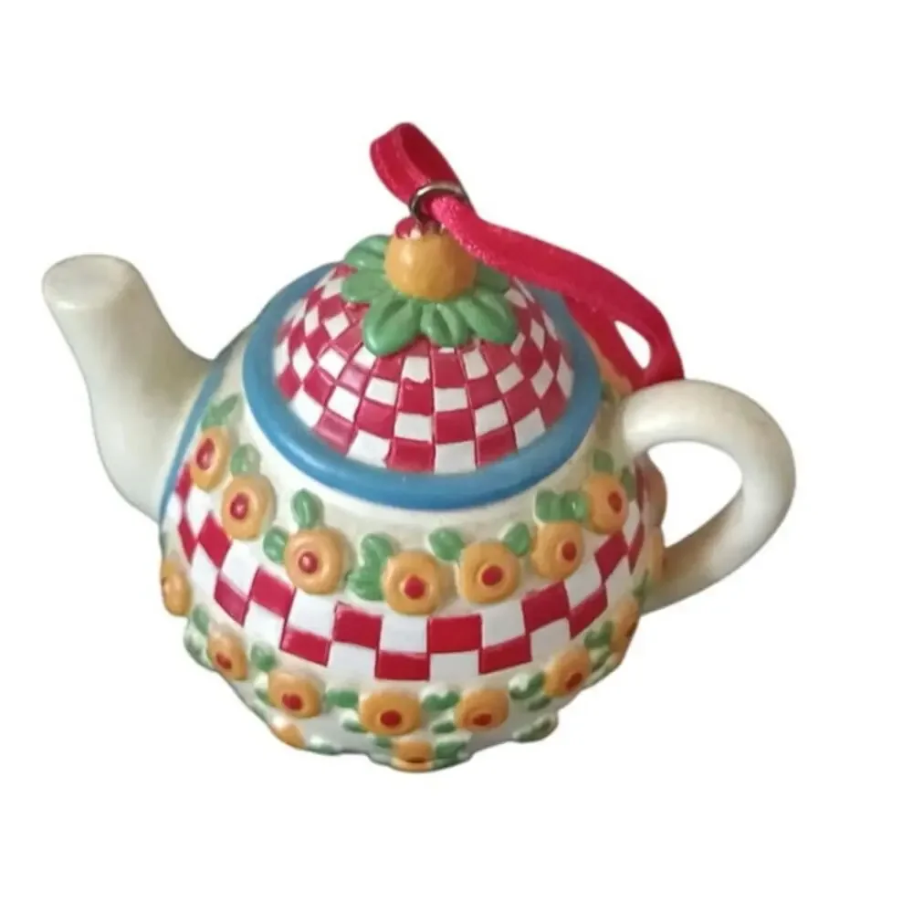 Mary Engelbreit Winter Book w/ Teapot Christmas Ornament Holiday Gift Set
